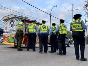 Adopt A Cop line at the food truck