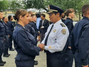 NOPD Chief Michelle Woodfork with Recruit