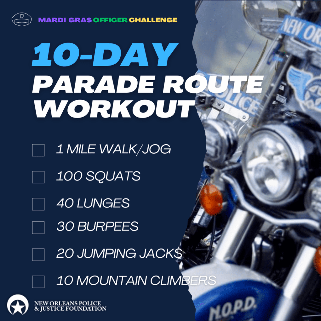 10 Day Parade Route Workout