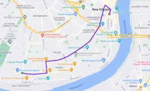 Tuesday before Mardi Gras Parade Route